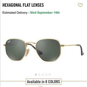 Ray Ban Hexagonal Flat Lens